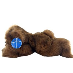 Vtg 1992 Purr-Fection Baby Minky Teddy Bear With Tags MJC 12" Laying Plush